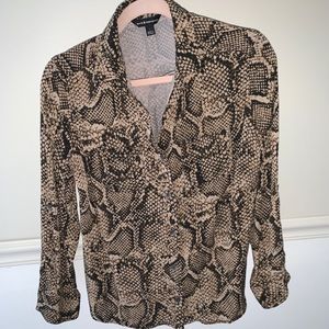 Snake print blouse from Rock & Republic